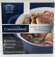 CorningWare 5.5qt Cast Aluminum Dutch Oven New