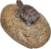 Hide a Key Box Outdoor Rock Hider with Discreet Compartment Realistic Turtle Decoration for Garden Key Storage Holder for Emergencies