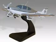 Cirrus SR22 Turbo GTS Desk Wood Airplane New Model Small Scale 1/48