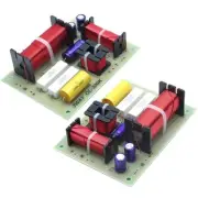 2 Pcs 3-Way HiFi Speaker Frequency Divider, 180W Audio Crossover Filter for P...