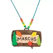 Fun Express Camp Name Tag Necklace Craft Kit -12 - Crafts for Kids and Fun...