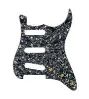 920D Custom SSS Pre-Wired Pickguard for Strat With A Black Pearl Pickguard an...