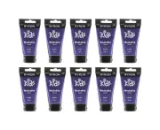 10x Jasart Byron 75ml Washable Paint Tube Children Craft Non-Toxic Purple 3+