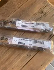 IKEA KOMPLEMENT Pull Out Rail Pair (2 pack) forBaskets 13-3/4'' Gray 902.632.33