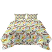 Cute Duck and Koala Pattern Coverlet