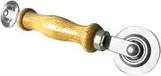 Mosquito Screen Roller Barn Yarn Tool Stainless Steel Pressing Roller Wheel Wood Handle Multi-Purpose Beading Screen Tool