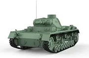 MRY-SFW Army Tank BMC Toys 1/87 HO Scale Railwaay Military Model Kit Pz.Kpfw.III Ausf.B