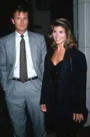 Michael Burns and Lori Loughlin attend ABC Affiliates Dinner - 1989 Old Photo