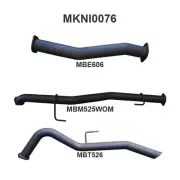 Manta Nissan Navara 3" Inch DPF Back | D23 NP300 2.3l | Aluminised Steel Exhaust