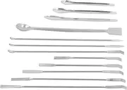 Stainless Steel Lab Spatula Set, 12pcs Dual Ended Mixing Scoop Spoon for Powders Gel Cap Filler Capsule Filler,Laboratory Sampling Equipment