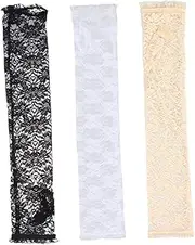 Lace Arm Sleeves Elbow Pads Elastic Elbow Protectors for Sun Protection Comfortable for Outdoor Activities