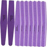 LIFKOME 10Pcs Professional Nail Files Double Sided Portable Buffing Blocks for Manicure Durable Washable Nail Care Tools for Smooth Shaping and Polishing