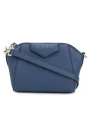 Givenchy Nano Antigona Bag in Blue Grained Leather