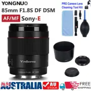 YONGNUO YN85mm F1.8S DF DSM AF/MF Lens for Sony E-Mount A9 A7RII A7RII A6600