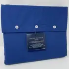 Ralph Lauren FULL ORGANIC Cotton Percale Fitted Sheet ONLY Harbor Blue