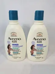 x2 Aveeno Kids Curly Hair Conditioner, Tear Free Curl Hair Products, 12 fl oz