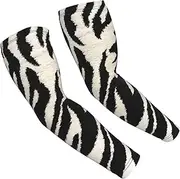 [FSCEV] Zebra Animal Sun Protection Arm Sleeves Outdoor Essentials Cooling Compression Golf Hiking Cycling