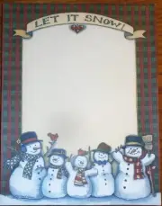 50% OFF Main Street Press Letter Let It Snow Christmas Susan Winget Snowmen