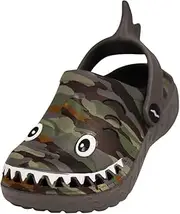 [NORTY] Toddler Clogs - Fun Shark Slippers for Kids with Comfortable Back Strap - Shark Shoes - Playful Shark, Turtle, Unicorn & Alligator Slides Kids