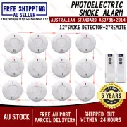 12 ANKA Wireless Interconnected Photoelectric Smoke Alarm Detector & 2 x Remote