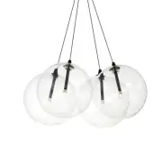 ET2 E25084-18 Burst 4 Light 17"W LED Pendant - Black