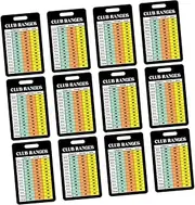 HOMSFOU 12 Sheet Golf Scorecards and Range Chart Golf Counters with Fonts for Easy Reading in Sunlight Portable for Convenient Carrying
