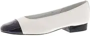 [VANELi] Womens Frankie Leather Closed Toe Classic Pumps, White/Black, Size 8.0 US