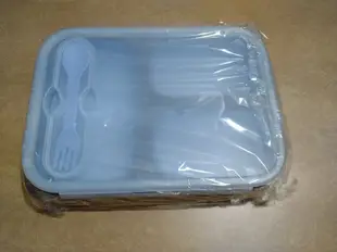 AKWATEK 三格矽膠折疊保鮮盒   藍色