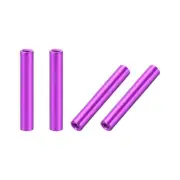 4 Pcs M3x30mm Round Aluminum Standoff Column Spacer Female Purple for DIY