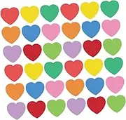 STOBOK Heart Shaped Cards 108pcs Heart Die Cut Shapes for DIY Bulletin Board Decor