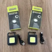 2 Pack Portable Keychain Light Mini Multifunctional Camping LED Flashlight