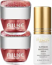 Whitening Serum, Dark Spots Corrector Cream, Freckles Remove Face Cream, Reduce Sun Spots & Age Spots,With Vitamin C, Sodium Hyaluronate, Day &Night Brightening Cream, Instantly Skin Glowing 3 In 1 Set