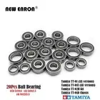 Complete Bearings Kit Black Rubber Sealed for Tamiya TT-01 TT-01E TT-02B TT-01D