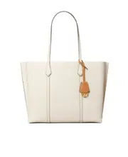 Tory Burch Perry Triple-Compartment Tote Bag One size White