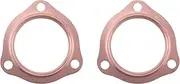 2PCs 2.5" Copper Header Exhaust Collector Gaskets 2-1/2" Copper Exhaust Header Pipe Collector Flange Gaskets for SBC BBC 302 350 454