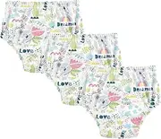 Baby Boys Toilet Training Pants Leakproof Nighttime Training Pants Shorts Underwear for 3T Koalas with Dreamers and Love