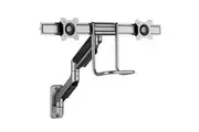 Brateck Fabulous Wall Mounted Gas Spring Dual Monitor Arm for 17in to 32in Monitors (LDA69-2112-B)