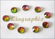 3x 1440 Pcs 30 gross DMC Iron On Hotfix Rhinestones Vitrail Medium SS16, SS16T