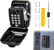 1 Set Key Safe Wall Mounted Extra Waterproof Outdoor with Weatherproof Cover Key Safe Wall Mounted Police Approved for Home Garage School Office