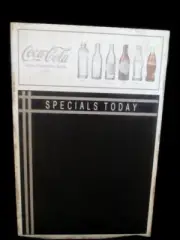 Coca-Cola Evolution Chalkboard Menu Sign Bottle History
