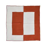 Misette Bauhaus Embroidered Linen Napkins, Set of 4