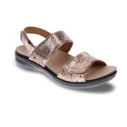 Revere Como Adjustable Sandal - Bronze Snake