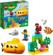 LEGO DUPLO 10910 Submarine Adventure Set Fish Whale Coral Seagull Diver Bath