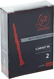 Gonzalez Classic Bb Clarinet Reeds Box of 10 Strength 2.5