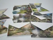 LOT of Thomas Kinkade Blank Note Cards, 9 Unique and 7 Duplicates, (9 Envelopes)