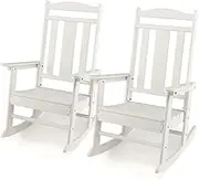 CVBFDB 2 Piece Patio Rocker Rocker High Back