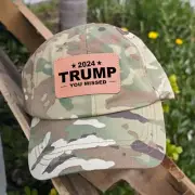 Custom Trump MAGA USA You Missed Patriot Camo Hat Condor Tactical Cap Hat
