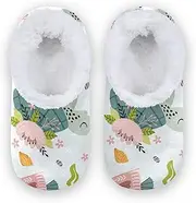 [Caihoyu] Kids Girls Boys Slippers Fuzzy Fleece Anti-Slip Rubber Sole Lightweight House Shoes Home Indoor
