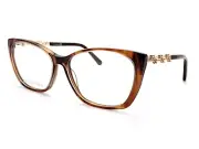 Swarovski Glasses Frame Brown Havana Gold 54mm Women's RX Eyeglasses SK5383 047