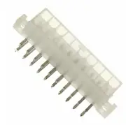 Pack of 4 0039291208 Connector Header Through Hole, Right Angle 20 position...